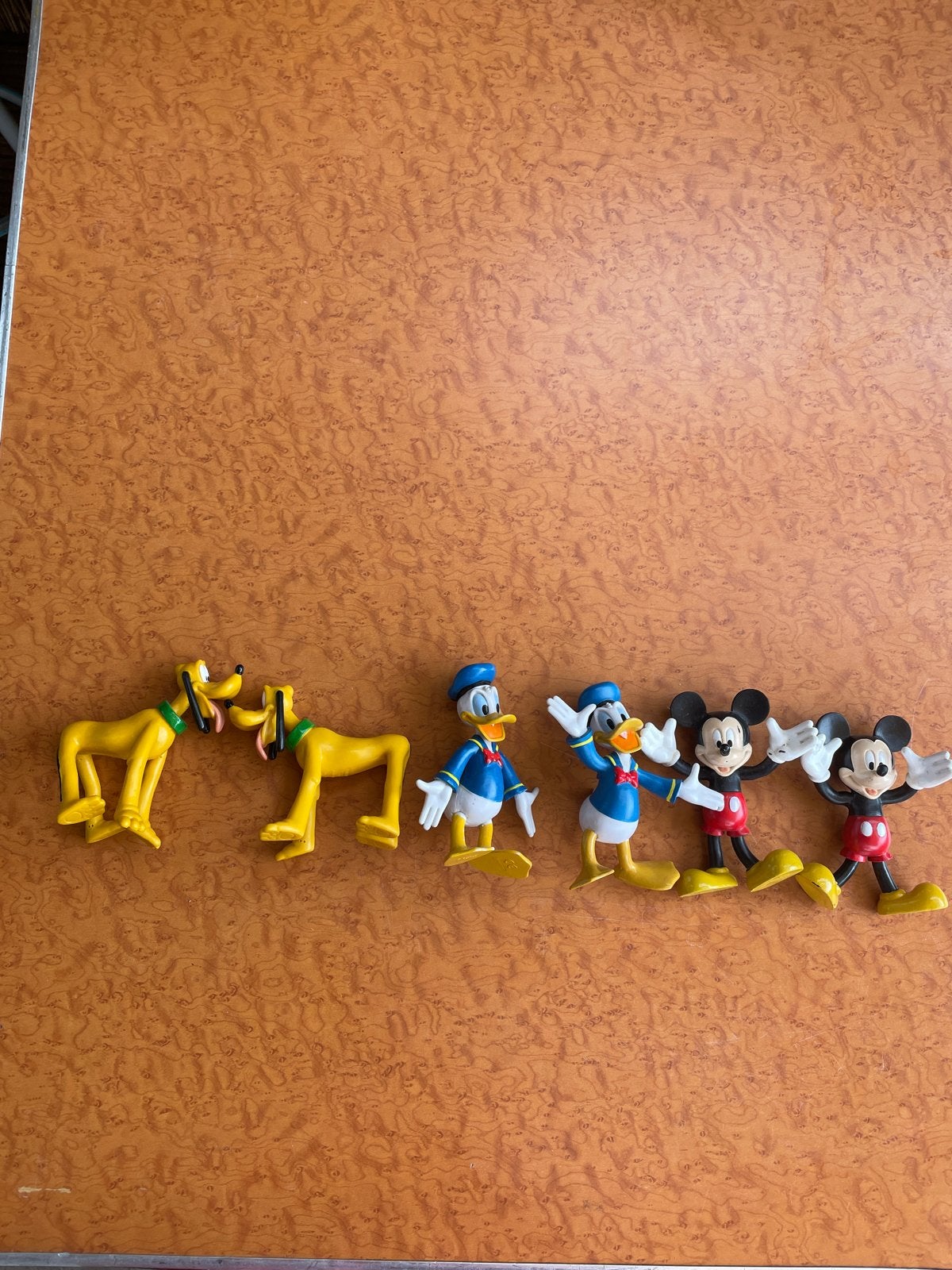 Disney Figuren Set: Mickey, Donald en Pluto Beeldjes, Verzamelen, Disney, Gebruikt, Beeldje of Figuurtje, Donald Duck, Ophalen of Verzenden