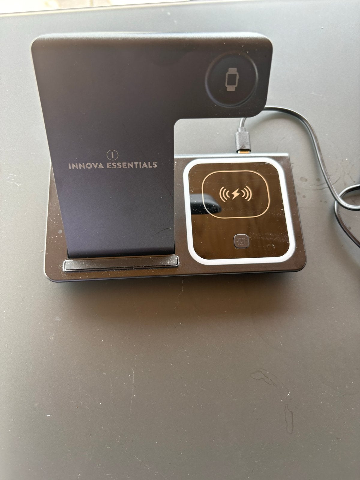 Universele 3-in-1 draadloze oplader voor telefoon, horloge,, Ophalen of Verzenden, Zo goed als nieuw