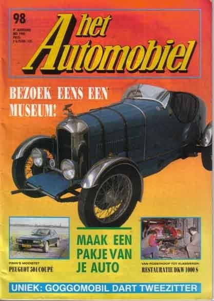 Automobiel 98 1988 : Goggomobil Dart - Peugeot 504 Coupe V6, Ophalen of Verzenden, Gelezen, Algemeen