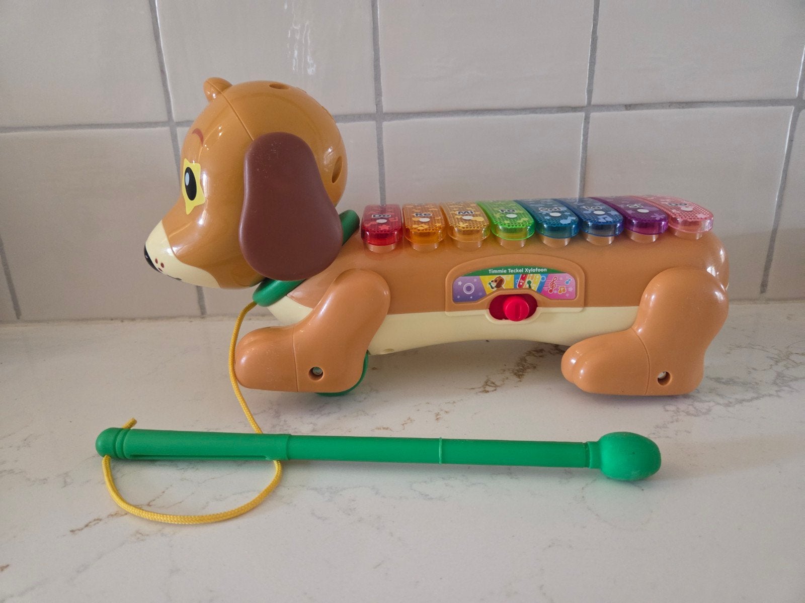 VTech Timmie Teckel Xylofoon - Muzikaal Speelgoed, Ophalen, Zo goed als nieuw, Overige typen, Met licht