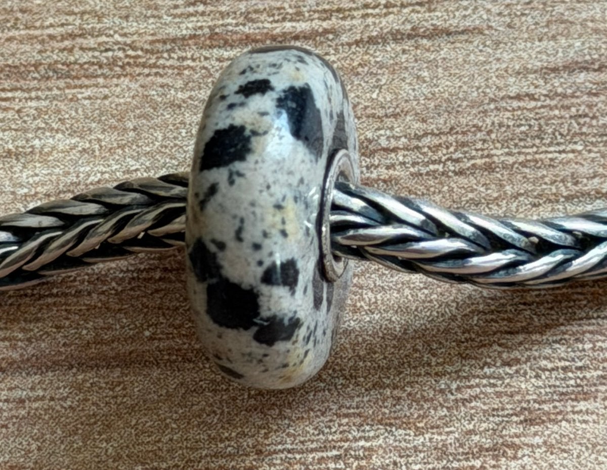 Unieke Trollbeads edelsteen kraal, Sieraden, Tassen en Uiterlijk, Bedels, Zo goed als nieuw, Trollbeads, 1 bedel, Edelsteen