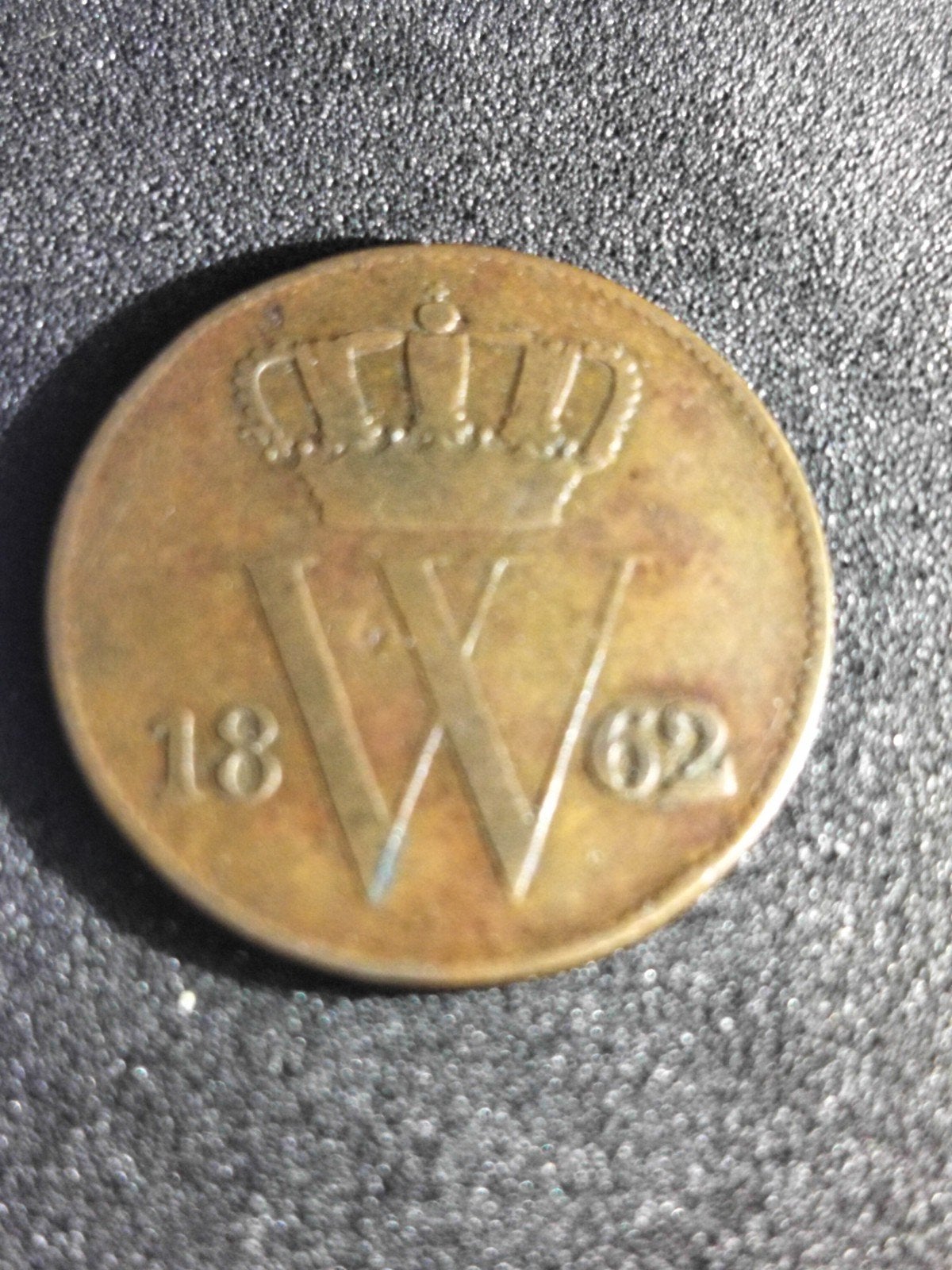1 cent 1862 Willem 3, Postzegels en Munten, Munten | Nederland, Ophalen of Verzenden, Koning Willem III, 5 cent