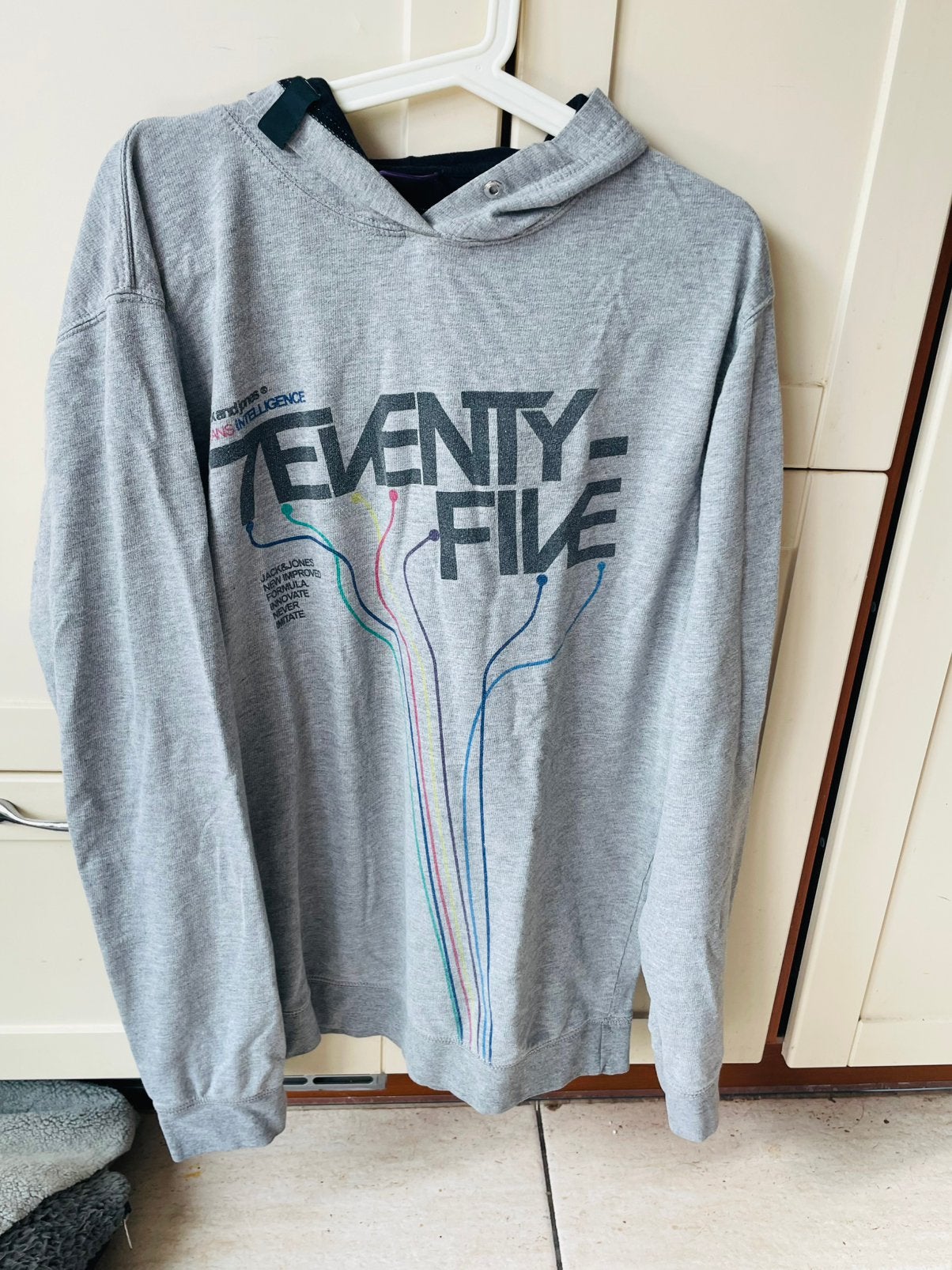Jack & Jones hoodie, Ophalen of Verzenden, Zo goed als nieuw, Maat 56/58 (XL), Grijs