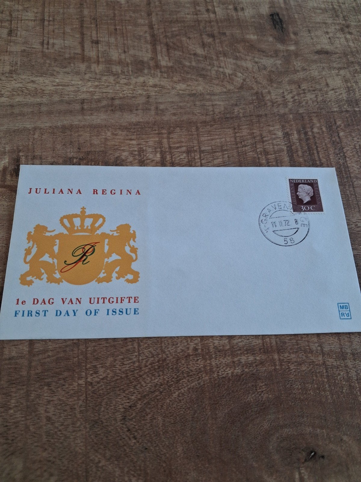 Juliana Regina 1e Dag van Uitgifte envelop, Ophalen of Verzenden, Zo goed als nieuw, Nederland, Postzegel(s) of Munt(en)