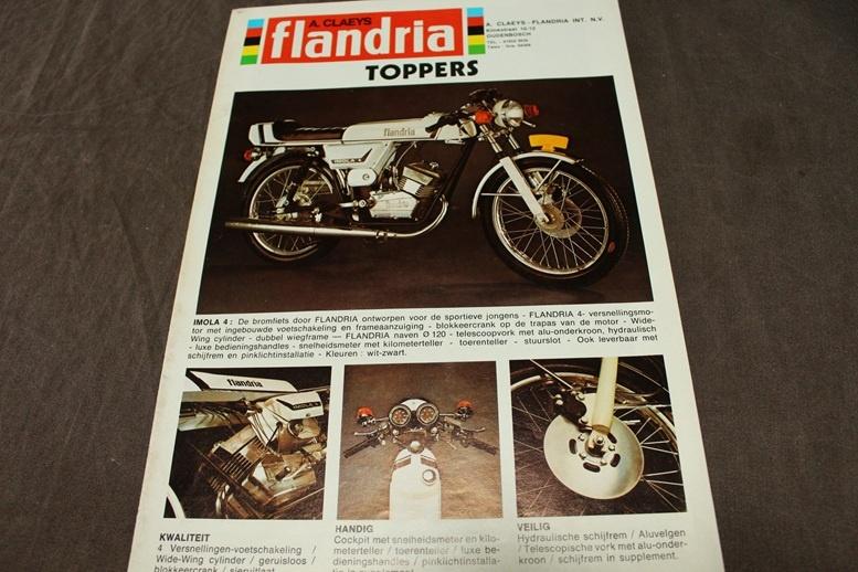 Flandria bromfiets toppers verkoop folder brochure, Ophalen of Verzenden, Gebruikt