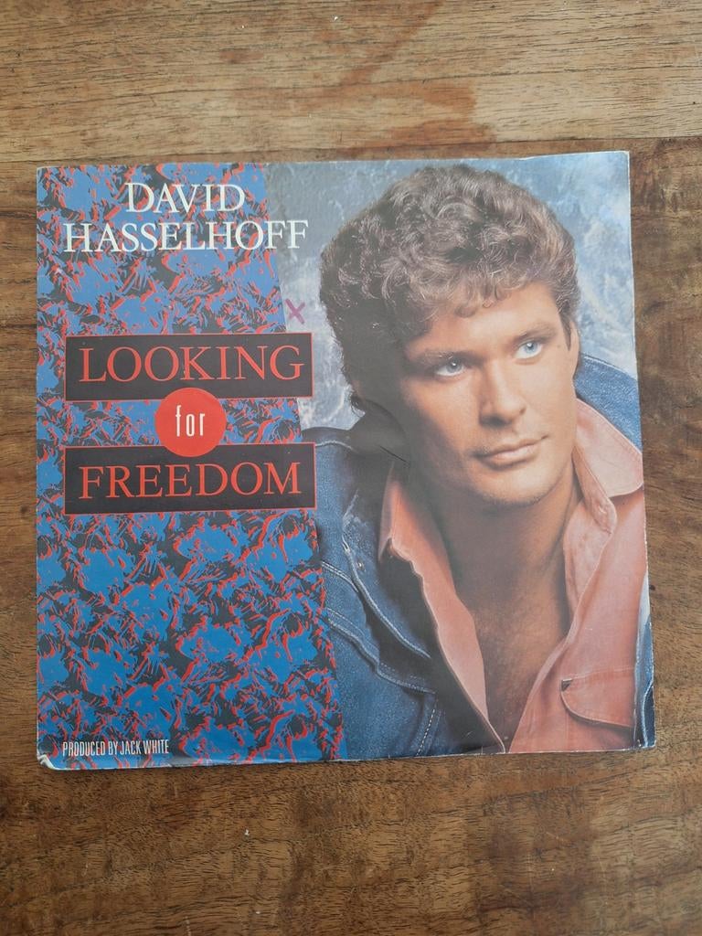 Vinyl single David Hasselhoff - Looking for Freedom, Ophalen of Verzenden
