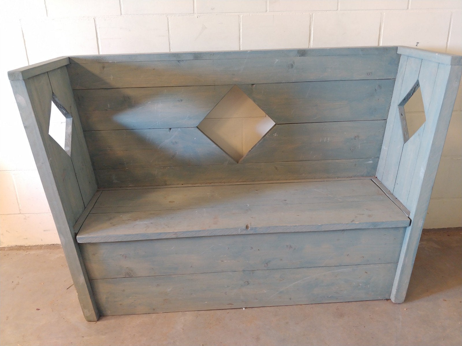Halbankje van steigerhout., Ophalen, Nieuw, 50 tot 100 cm, Minder dan 100 cm