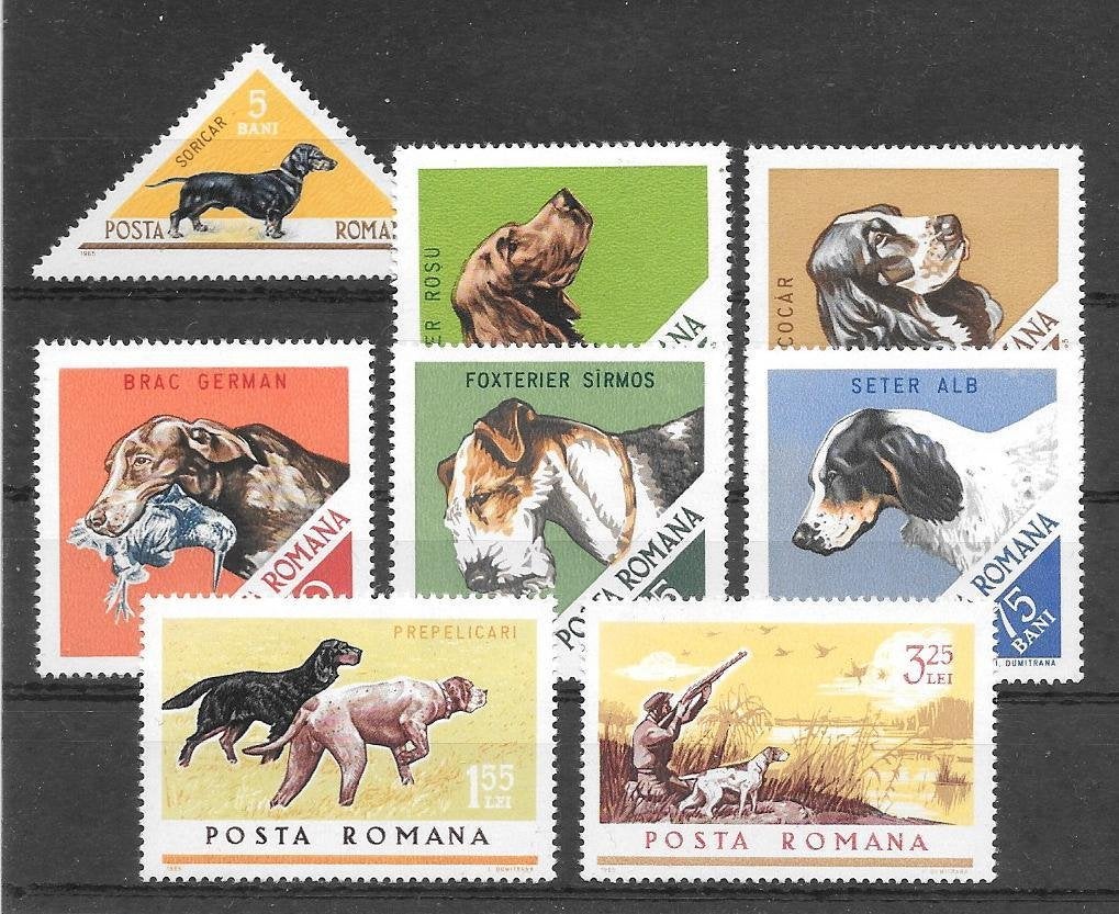 Roemenie 1965  Honden, Verzenden, Overige landen, Postfris