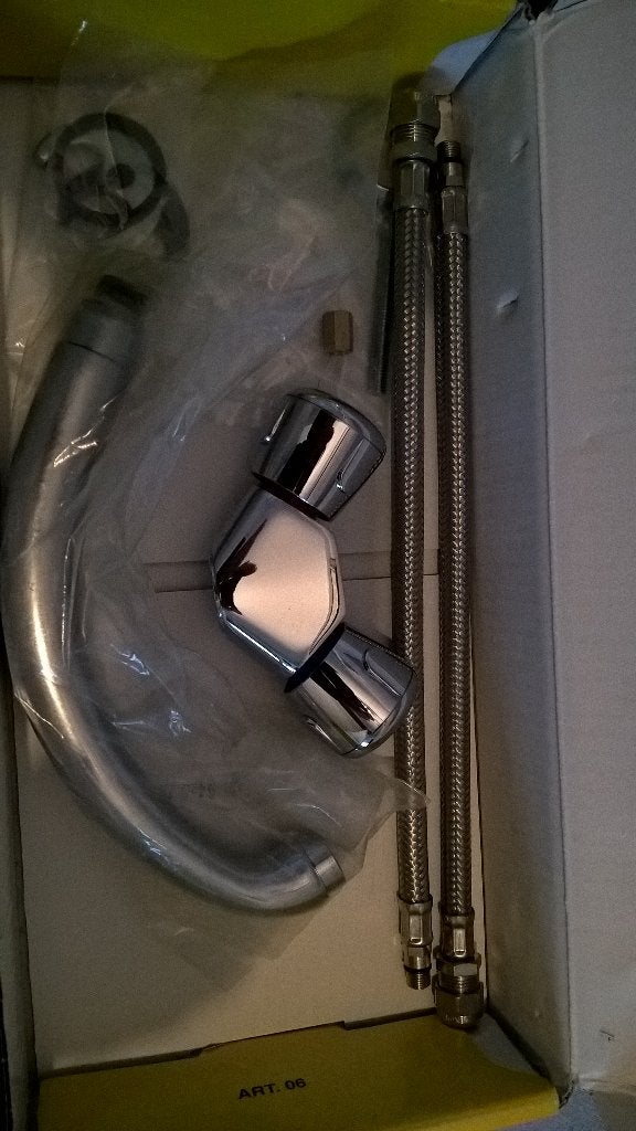 TE koop aangeboden mooi kraan doe gepast bod, Ophalen of Verzenden, Nieuw, Rvs, Kraan