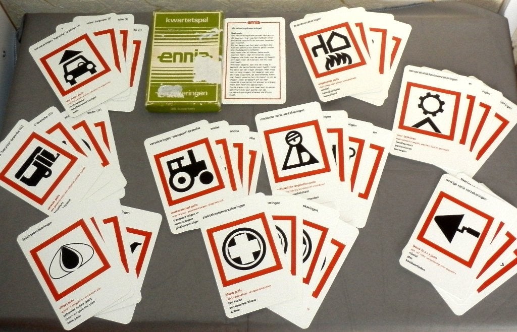 Kwartet spel ennia uit 1970, Ophalen of Verzenden, Zo goed als nieuw, Kwartet(ten)