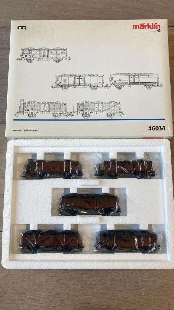 Marklin ho 46034 set wagons nieuwstaat, Wisselstroom, Treinset, Verzenden, Nieuw