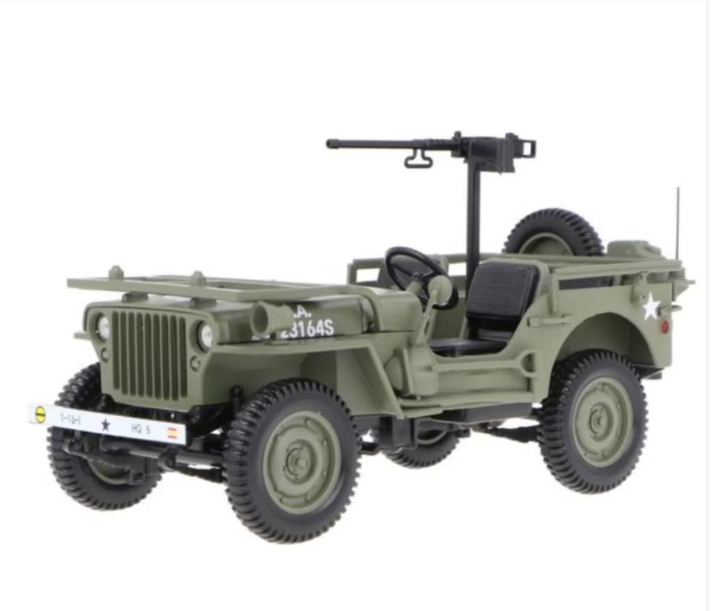 Jeep Willy Army '44 D-Day met mitrailleur NOREV 1/18 189016