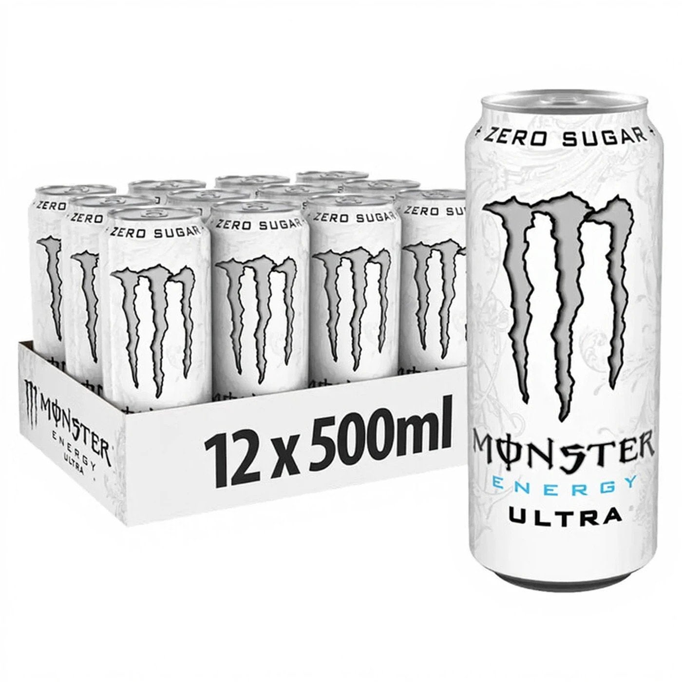 MONSTER ENERGY Ultra White frisdrank - 12 x 500 ml, Diversen, Levensmiddelen, Ophalen