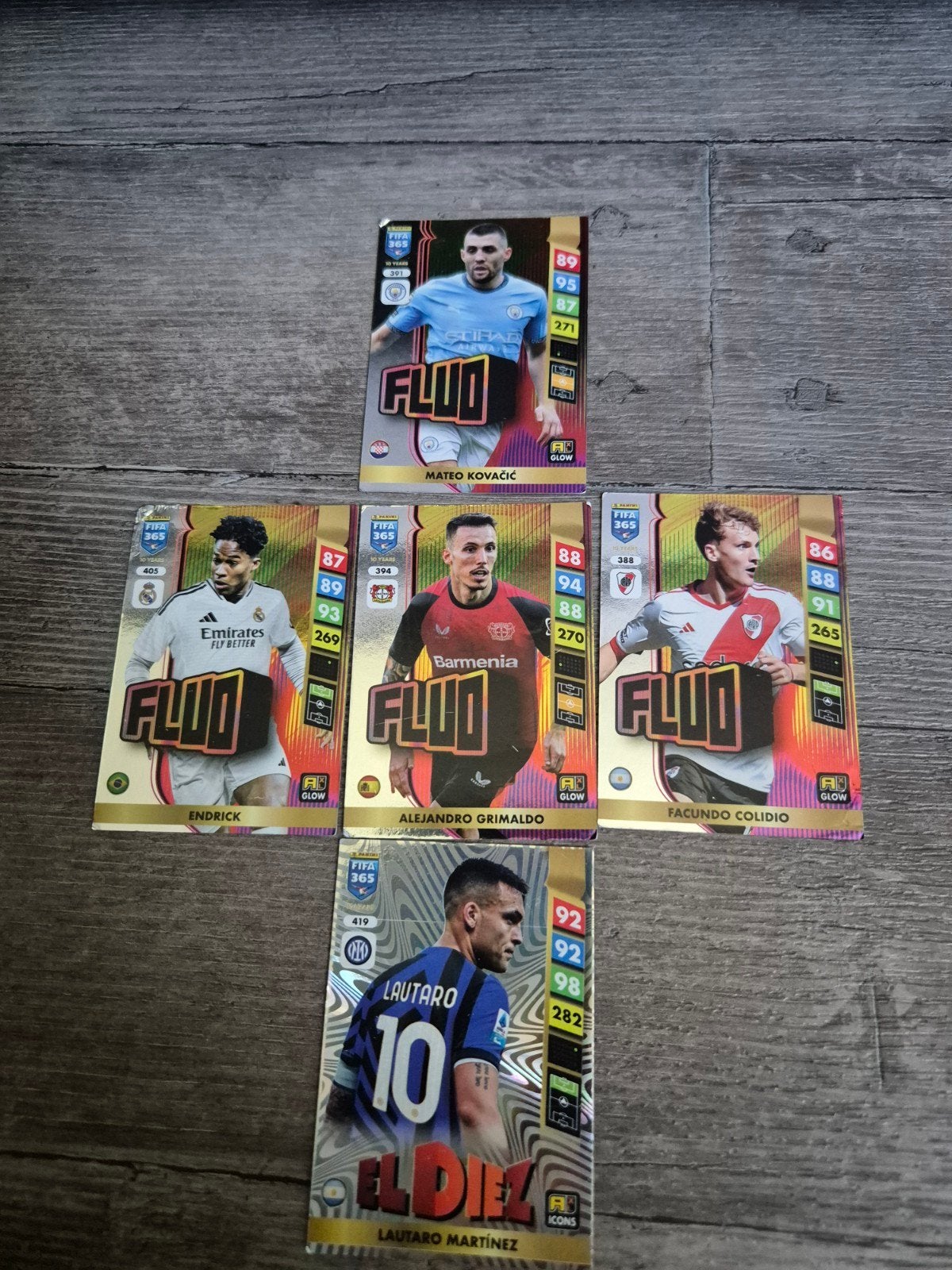 Panini kaartjes van 2025, Ophalen of Verzenden, Zo goed als nieuw, Meerdere plaatjes