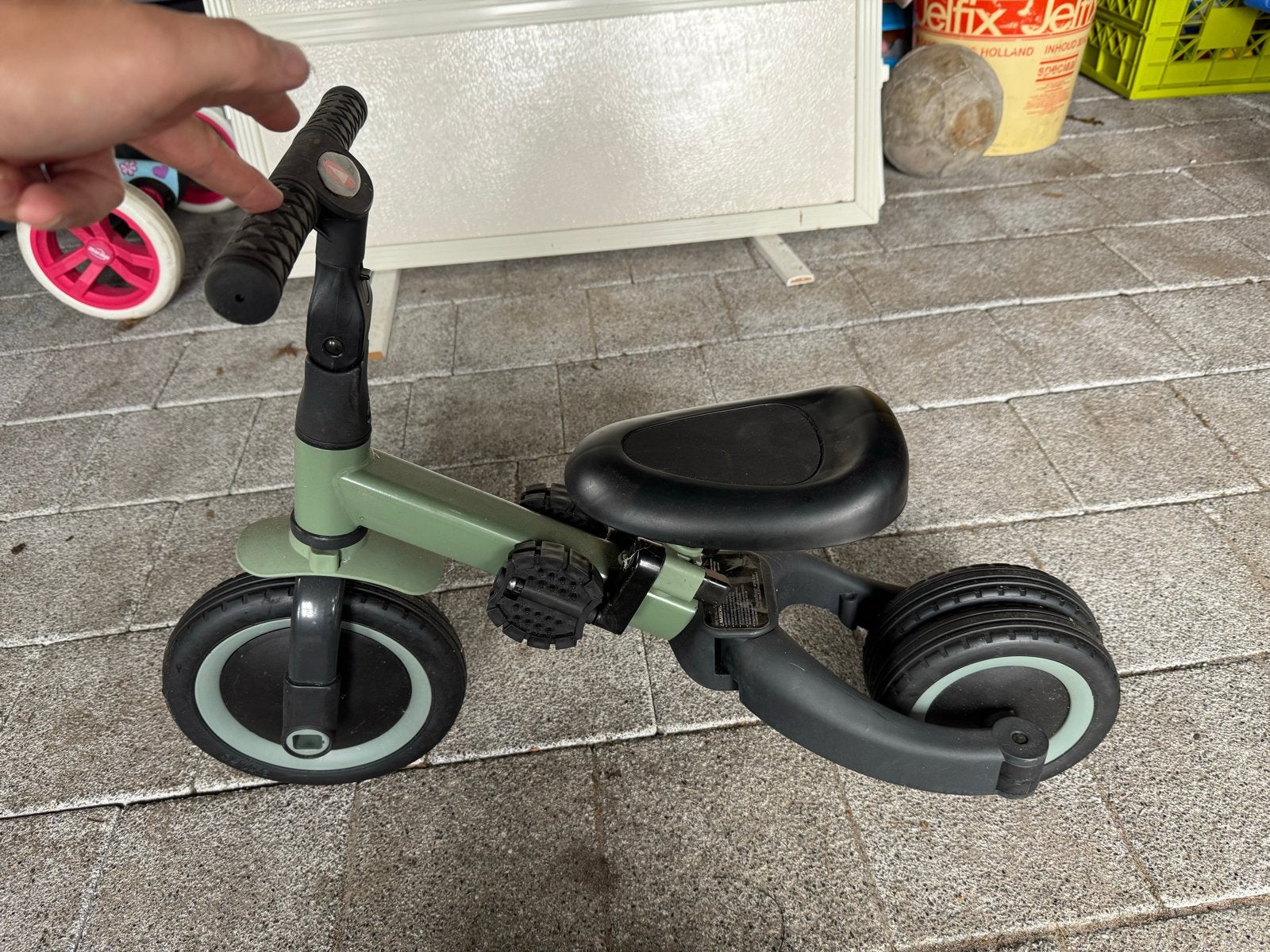 Topmark 3-in-1 Loopfietsje/Kinderfietsje met en zonder trapp, Ophalen, Zo goed als nieuw, Minder dan 16 inch