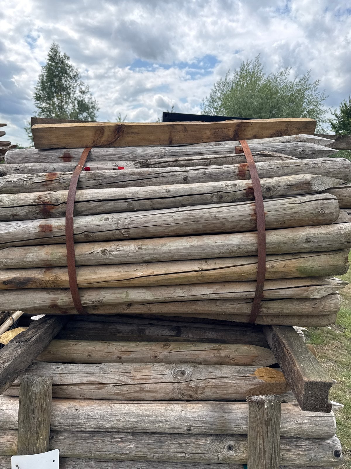 Houten palen 100cm, Ø 6-8cm - Ideaal voor afrastering, Ophalen, Nieuw, Minder dan 180 cm, Palen