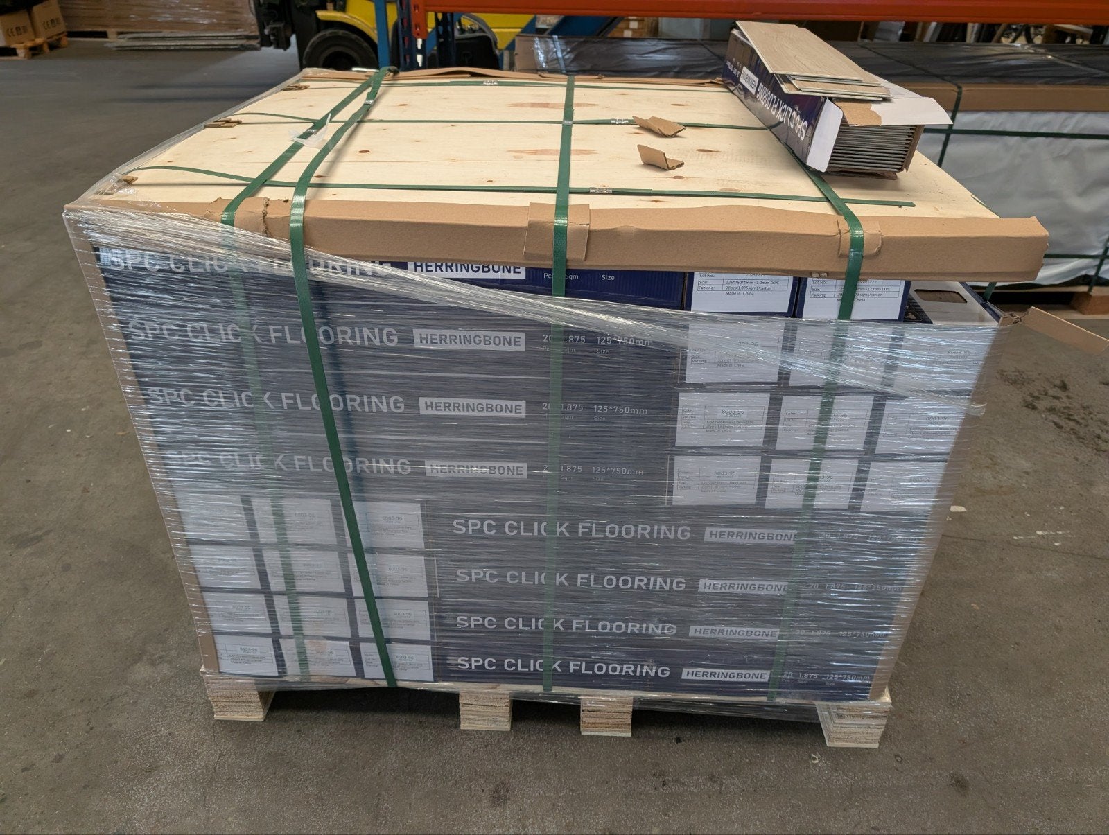 75m² Restpartij PVC Klik Visgraat Vloer - 75 m², Ophalen, Nieuw, 75 m² of meer, Overige typen