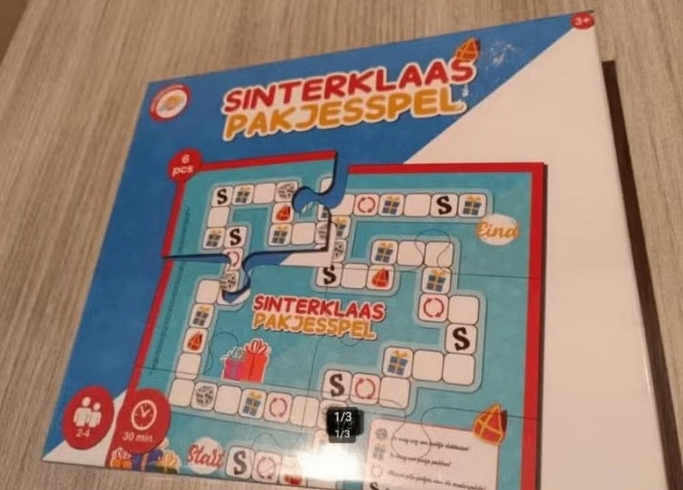 Sinterklaas dobbelspel nieuw pakjes uitpakken/doorgeven etc, Nieuw, Ophalen of Verzenden