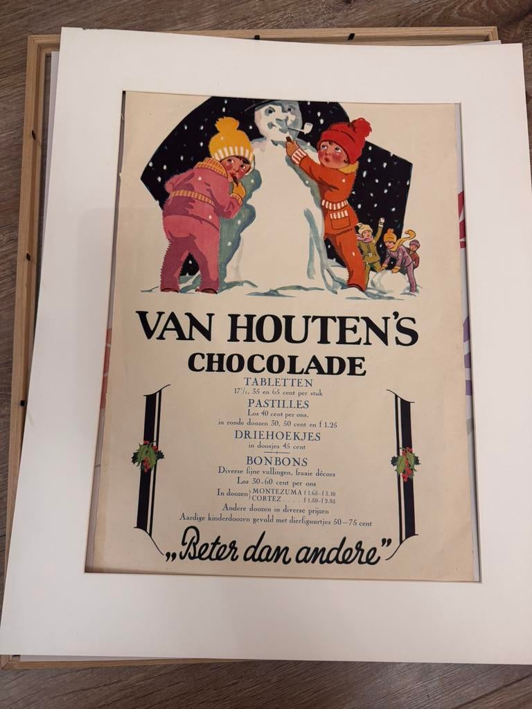 Van houten chocolade oude advertentie, Ophalen, Zo goed als nieuw, Overige typen