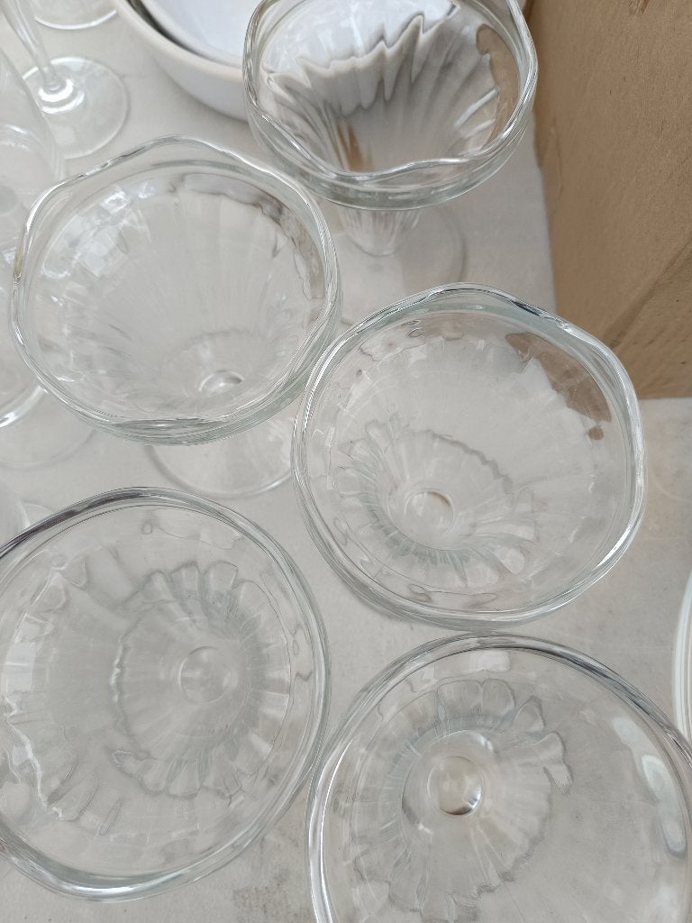 Ijscoupe glazen, Ophalen, Glas of Glazen, Overige stijlen, Glas