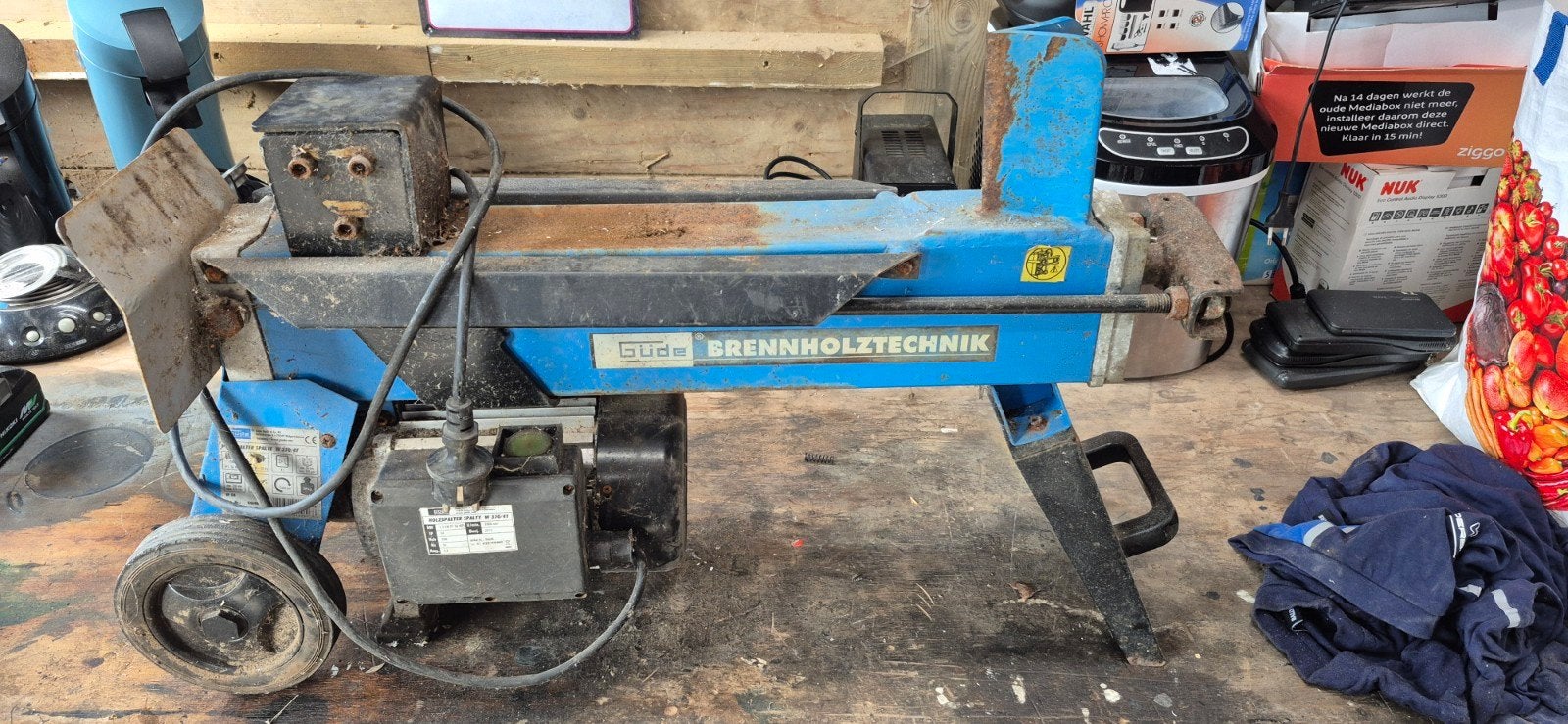 Güde Holzspalter Spalty W 370/4T Houtklover (hendel mist), Ophalen, Gebruikt