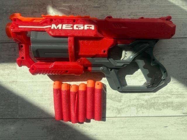 nerf Cyclone Cycloneschock - 6-dart gun, Ophalen of Verzenden