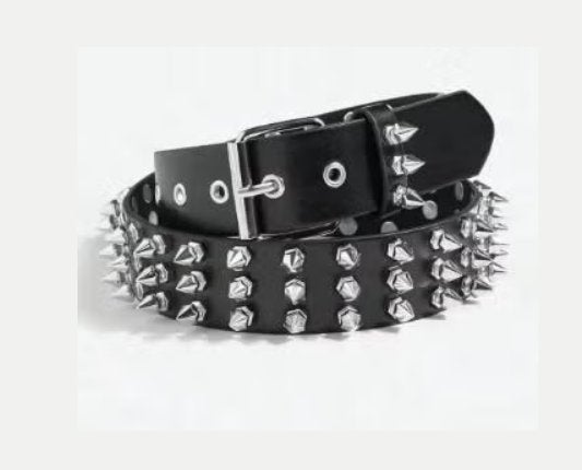 Luxe punk / gothic riem met spikes Y2k stijl, Ophalen of Verzenden, Nieuw, Zwart