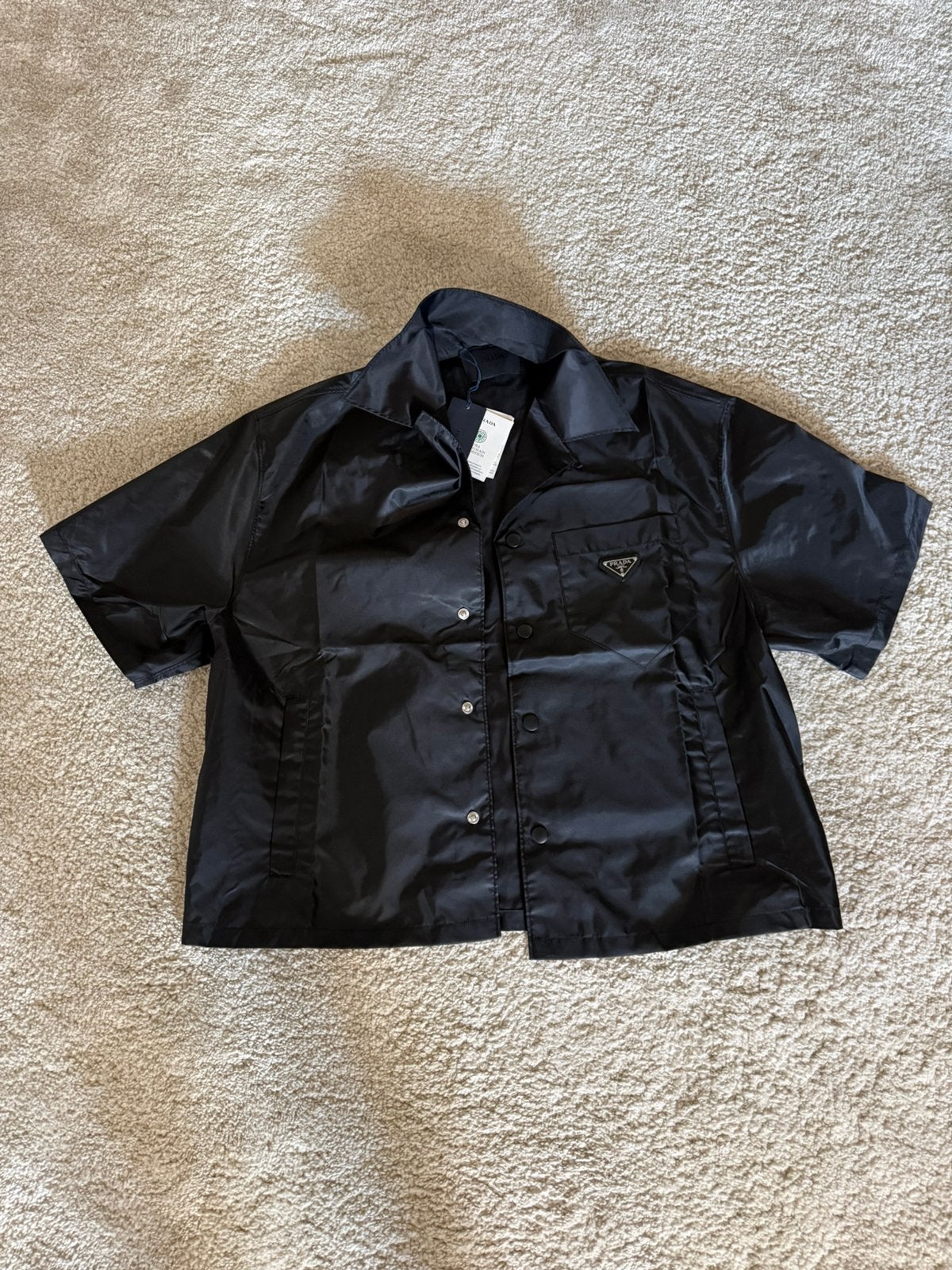 Prada Milano Overshirt - Maat S - Volledig nieuw, Verzenden, Nieuw, Maat 46 (S) of kleiner, Zwart