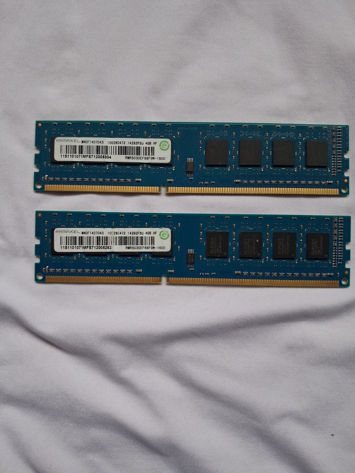 8GB DDR3 RAM (2x4GB) - Zo goed als nieuw, Computers en Software, 8 GB, DDR3, Ophalen of Verzenden, Zo goed als nieuw