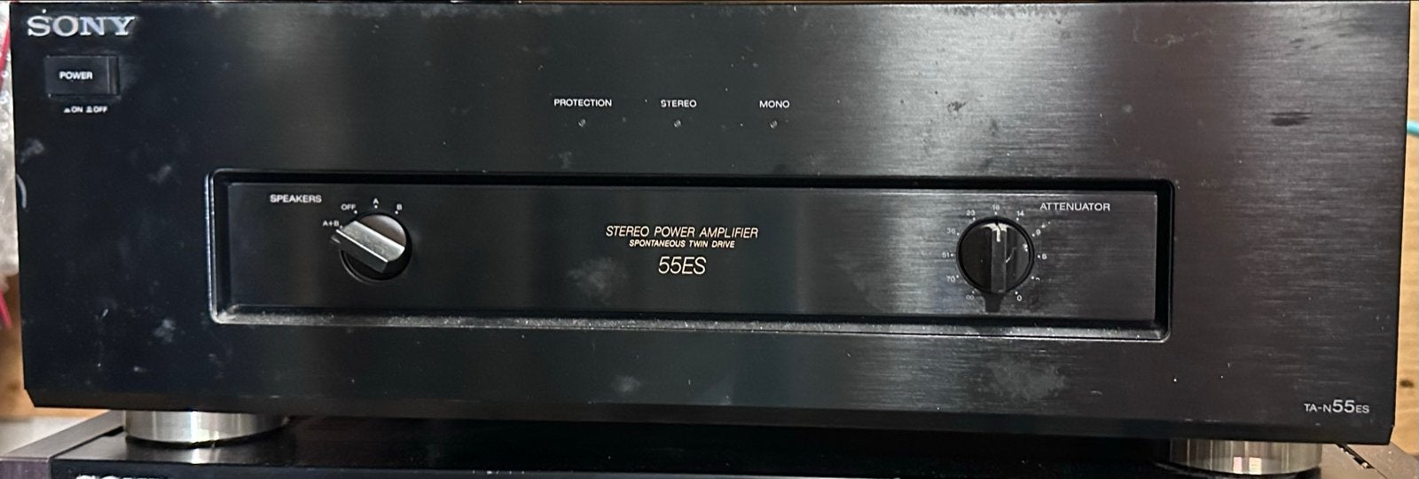 Sony TA-N55ES Stereo Eindversterker, Audio, Tv en Foto, Versterkers en Receivers, Gebruikt, Ophalen of Verzenden, Sony, 120 watt of meer
