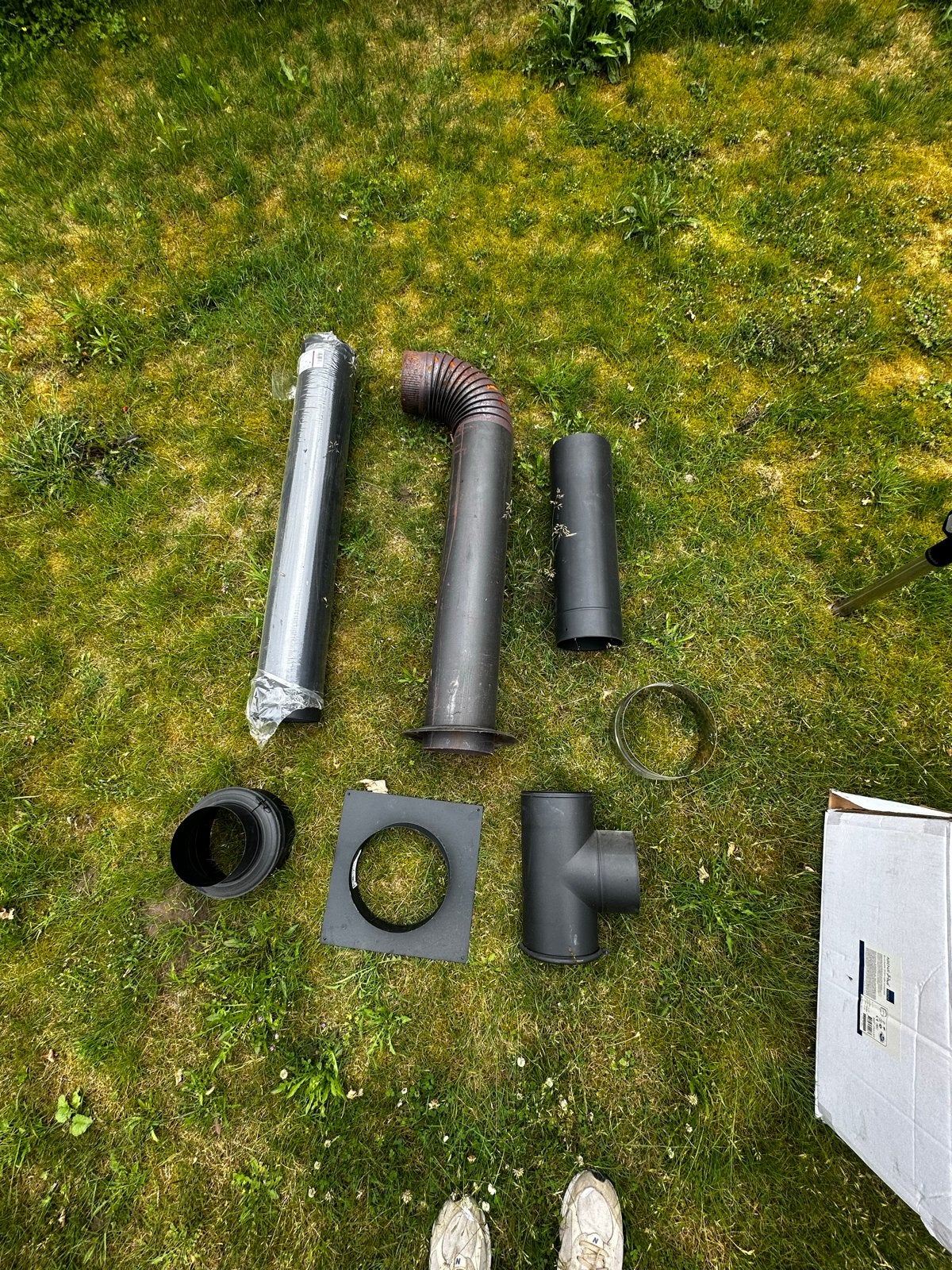 Kachelpijpen en verloopstukken 150mm - Groot en deels nieuw, Ophalen, Nieuw