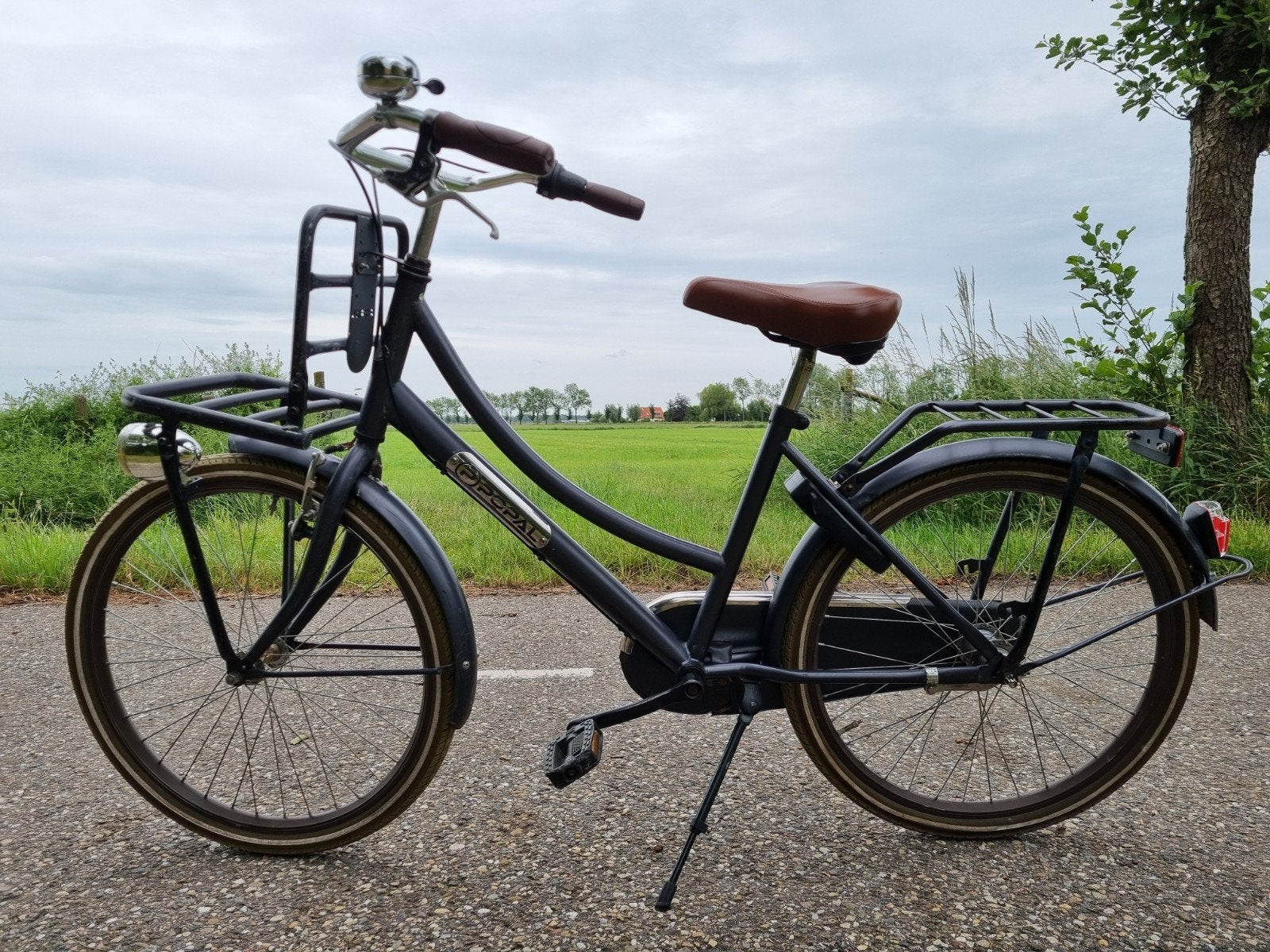 Kinder Meiden omafiets, Popal  24 inch. 3 versn., Ophalen, Terugtraprem, POPAL, Versnellingen
