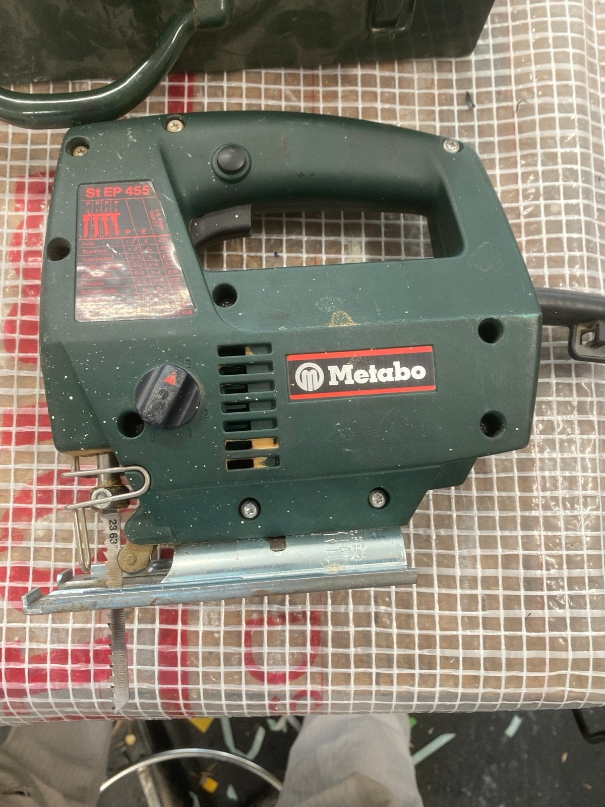 Metabo STE P 455 Decoupeerzaag met koffer, Gebruikt, Decoupeerzaag, Ophalen of Verzenden, 30 tot 70 mm