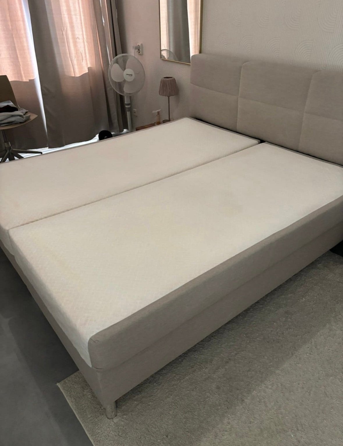 Te koop: 2x boxspring matrassen, Ophalen, Zo goed als nieuw, Eenpersoons, 90 cm