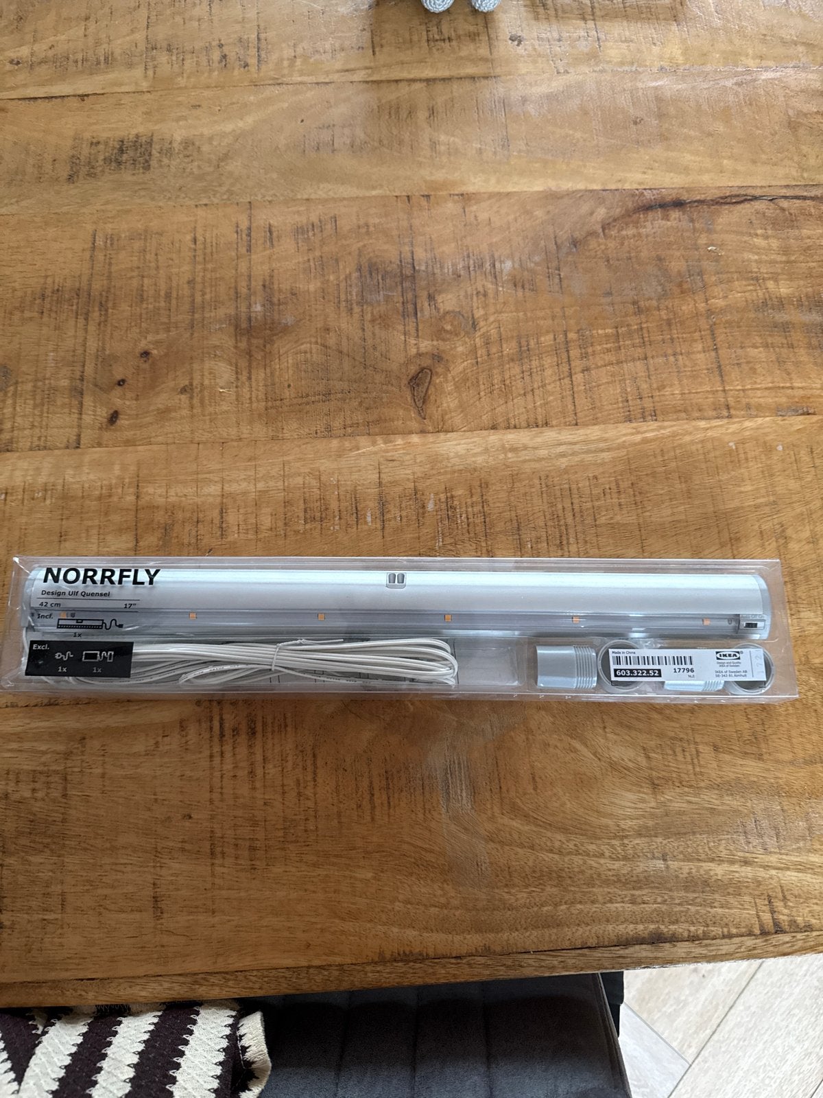 IKEA NORRFLY LED-verlichting 42 cm - Nieuw in verpakking, Kunststof, Nieuw, Modern, Ophalen of Verzenden