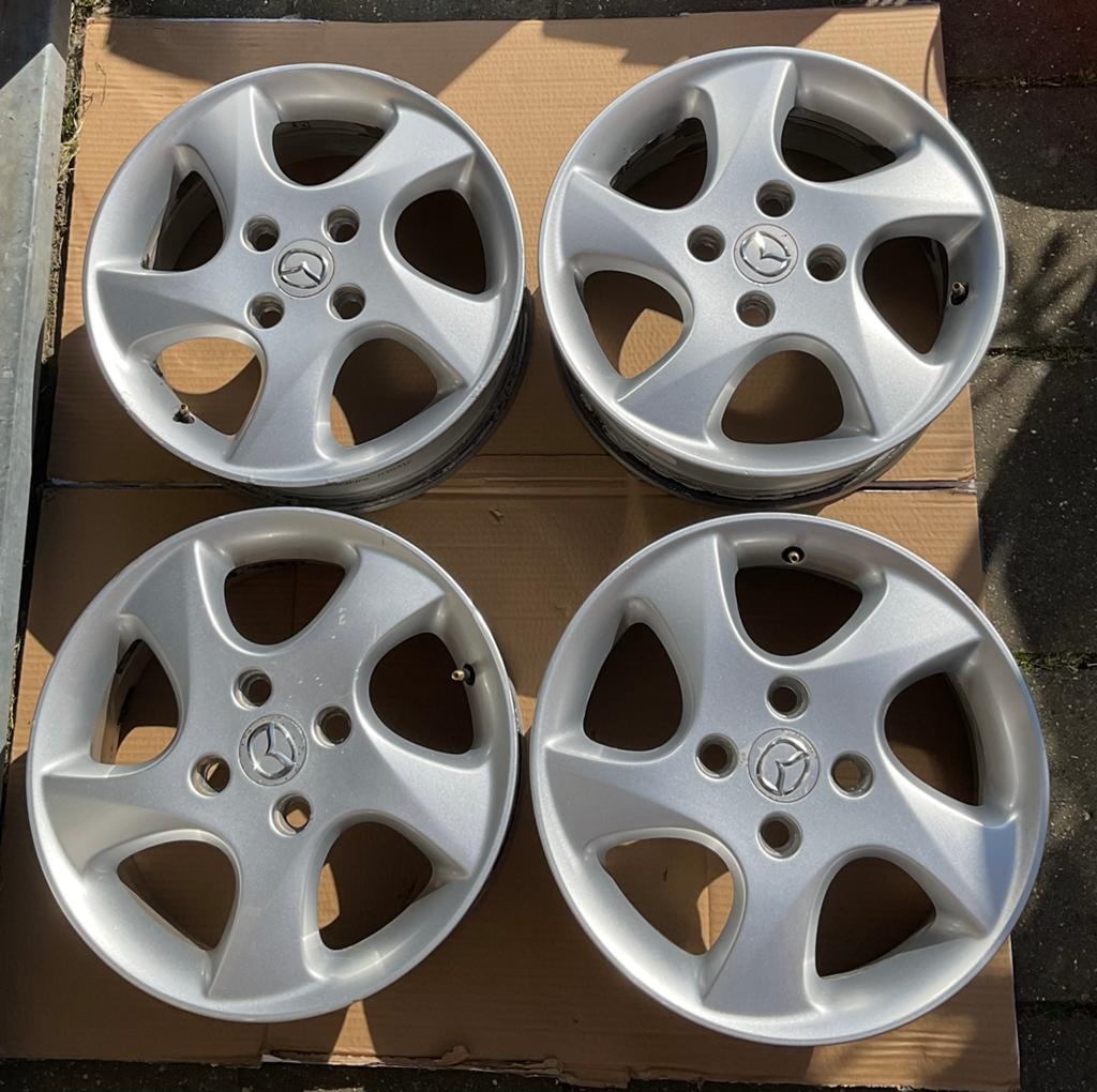 Mazda 2 DY Ronal velgen 2003-2008, Gebruikt, 15 inch, Velg(en), Ophalen of Verzenden