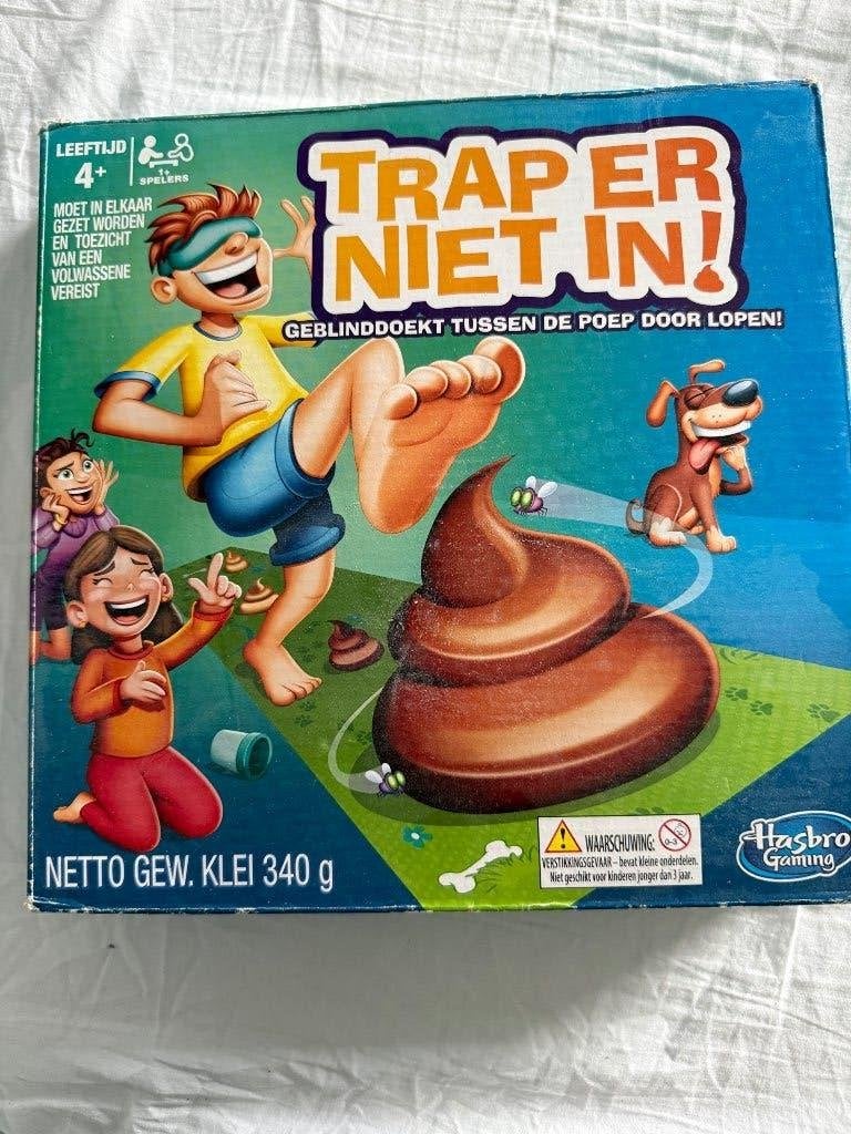 Spelletjes trap er niet in, wobbly worm, Hobby en Vrije tijd, Gezelschapsspellen | Bordspellen, Ophalen of Verzenden, Zo goed als nieuw