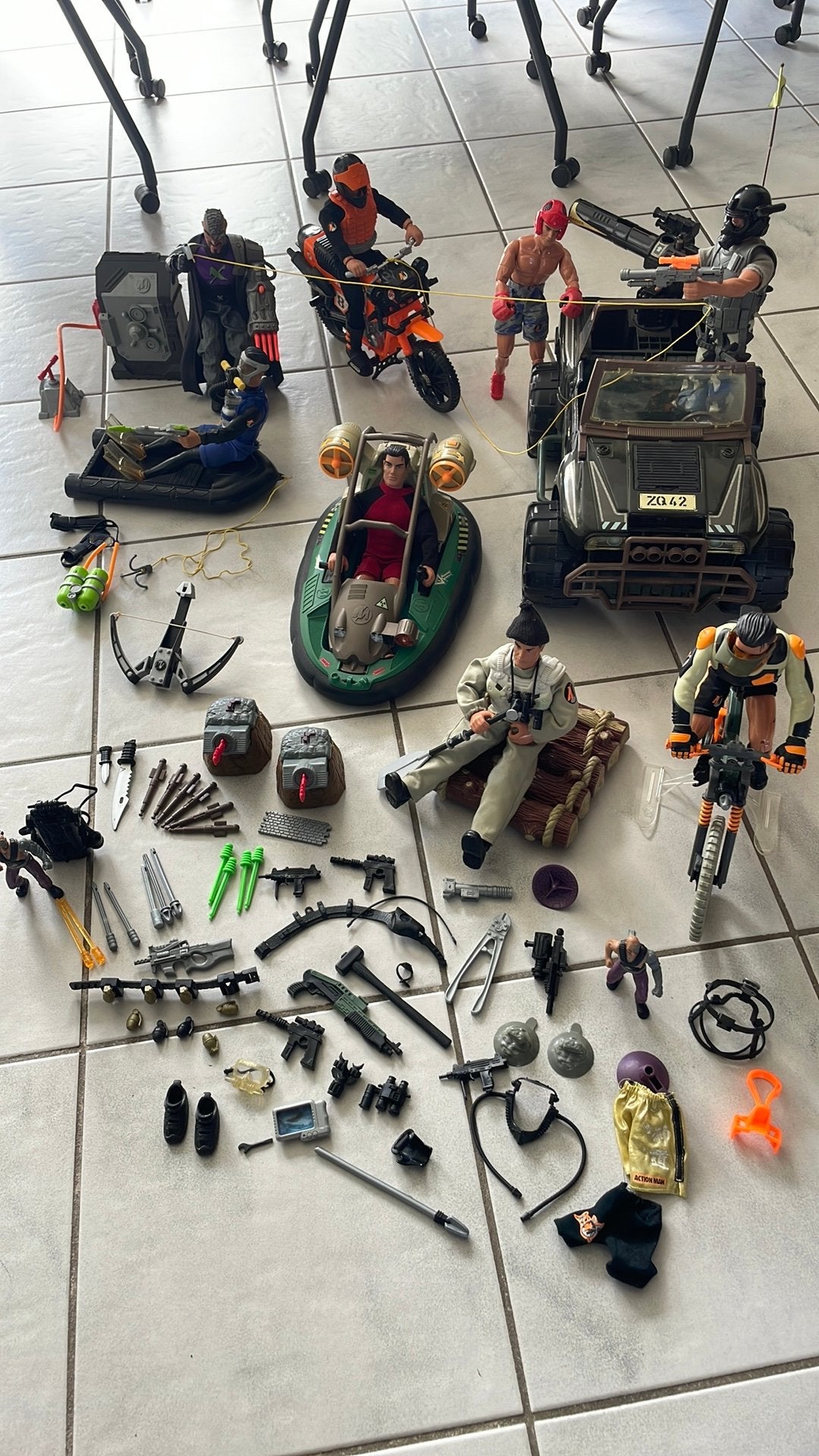 Actionman set, Kinderen en Baby's, Ophalen, Gebruikt