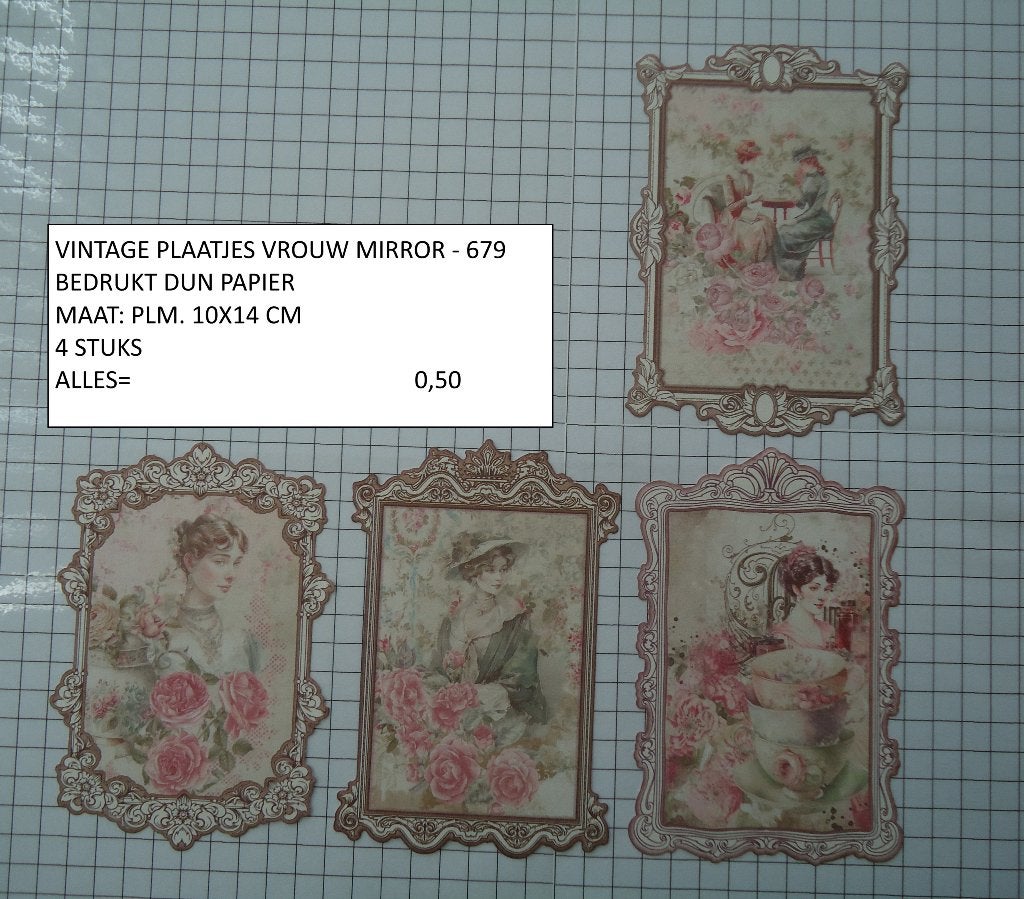 ⚠️nu 0,25: vintage plaatjes vrouwen 679 ( alleen verzenden, Ophalen, Nieuw, Papier of Karton, Overige merken