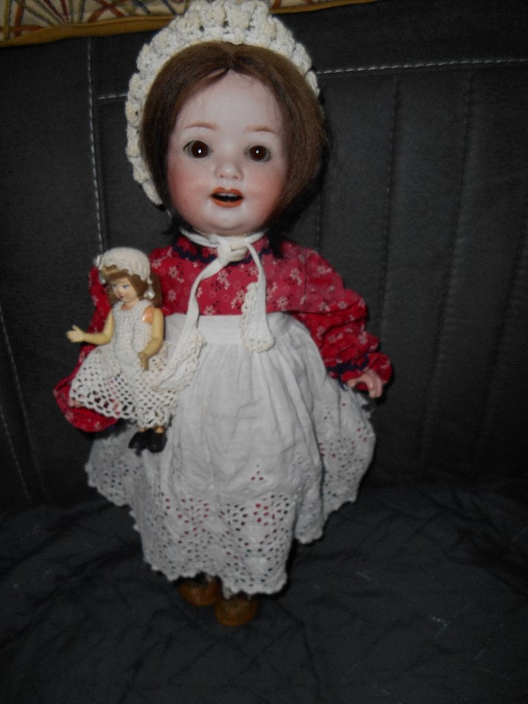 antieke Heubach pop, Ophalen of Verzenden
