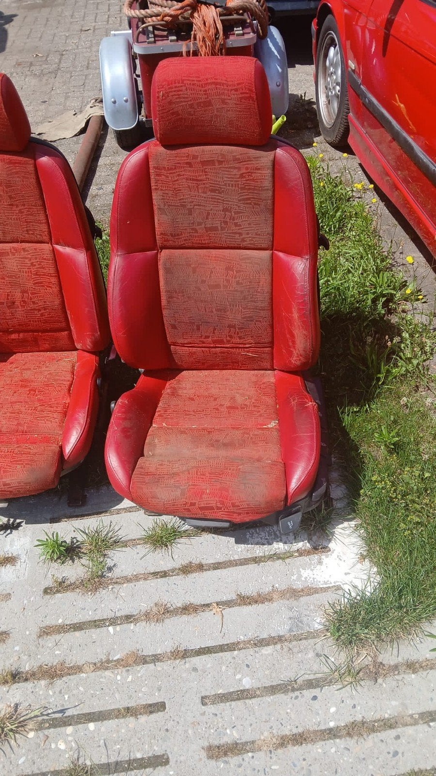BMW E36 Compact Rood Sport Interieur - Compleet Set, Auto-onderdelen, Ophalen, Gebruikt, Bmw, BMW