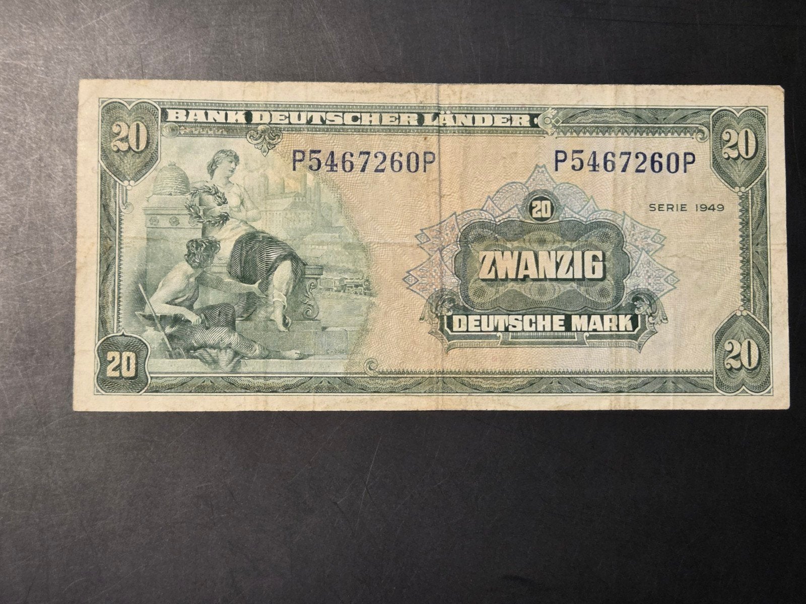 Germany 20 mark 1949 VF, Ophalen of Verzenden, Duitsland