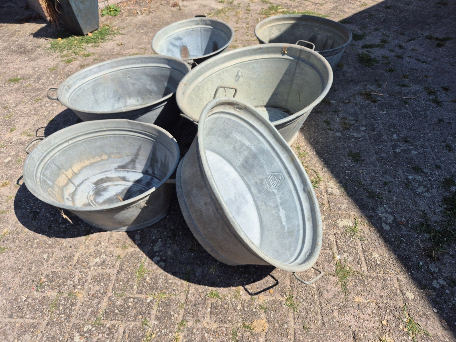 Vintage zinken teilen/baden, Ophalen