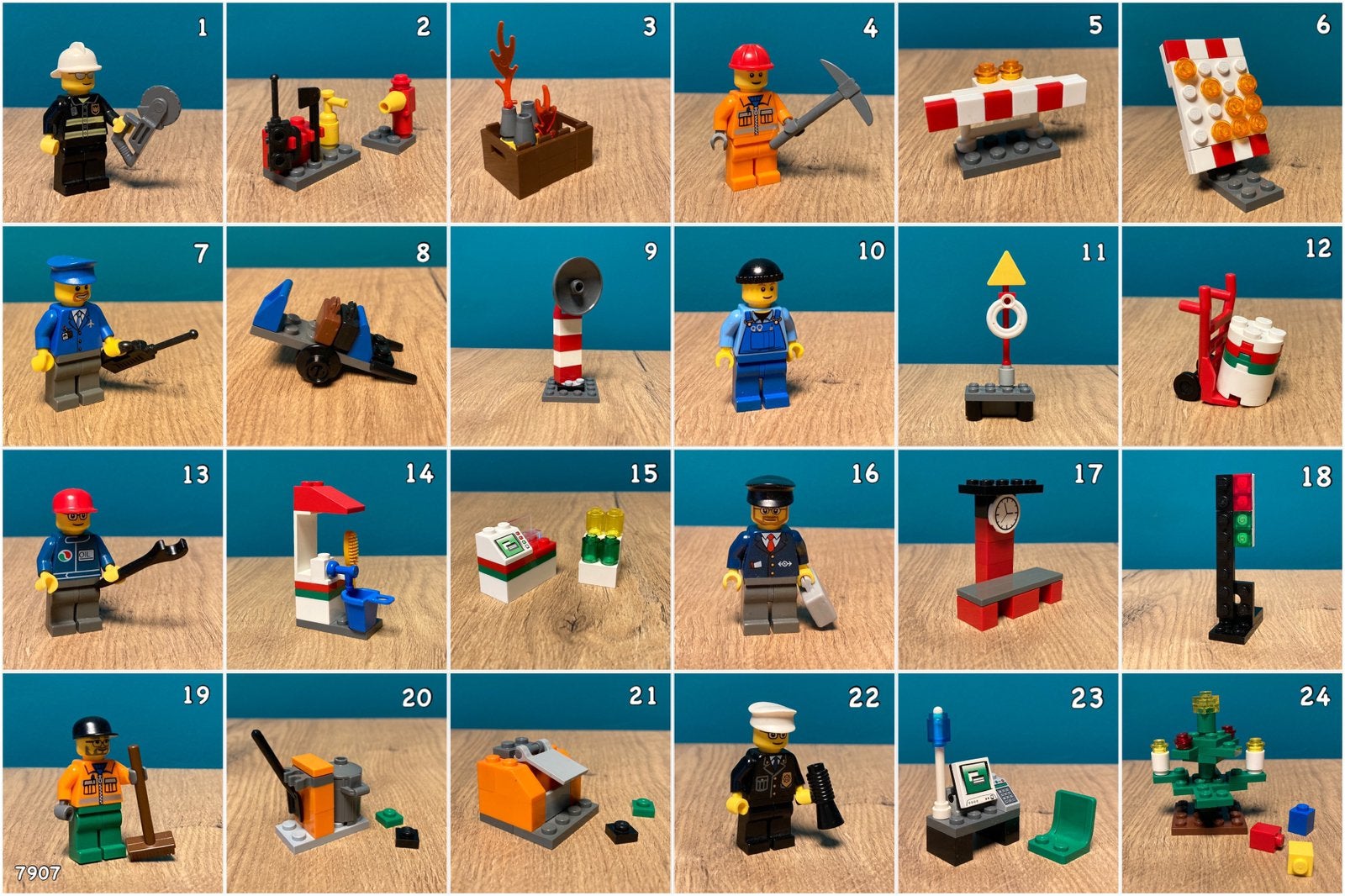Lego City 7907 Advent Calender 2007, Ophalen, Gebruikt