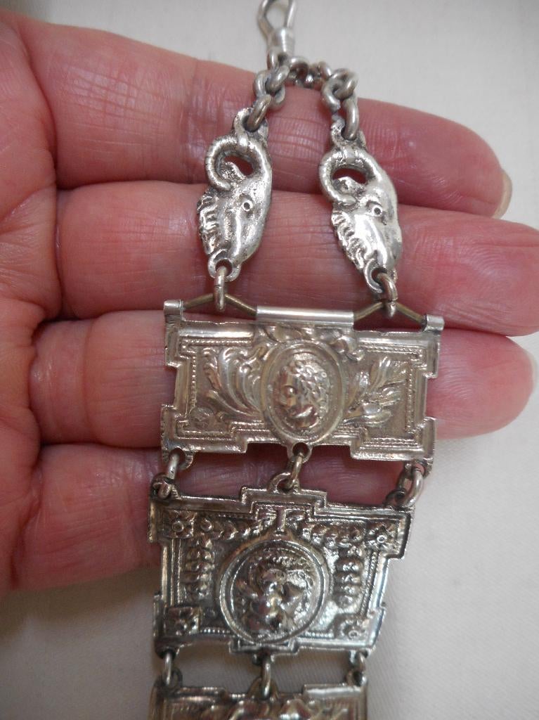 Antieke zilveren Chatelaine nr.1704, Verzenden, Zilver