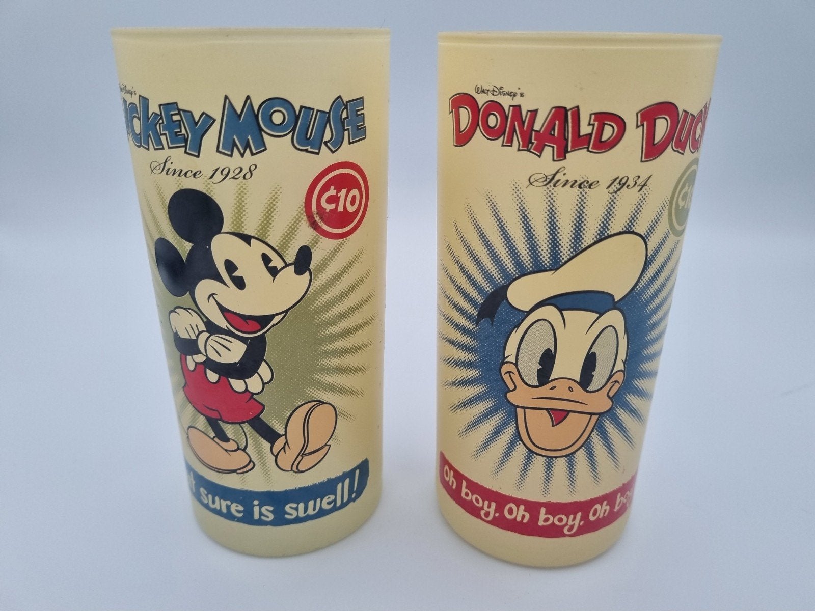 Disney Store Exclusive Glazen Jaren 90, Verzamelen, Verzenden, Mickey Mouse, Zo goed als nieuw, Servies