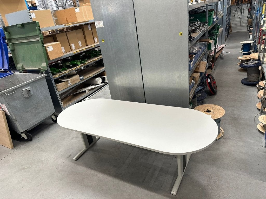 Bureau, Ophalen, Zo goed als nieuw, Wit, Hout