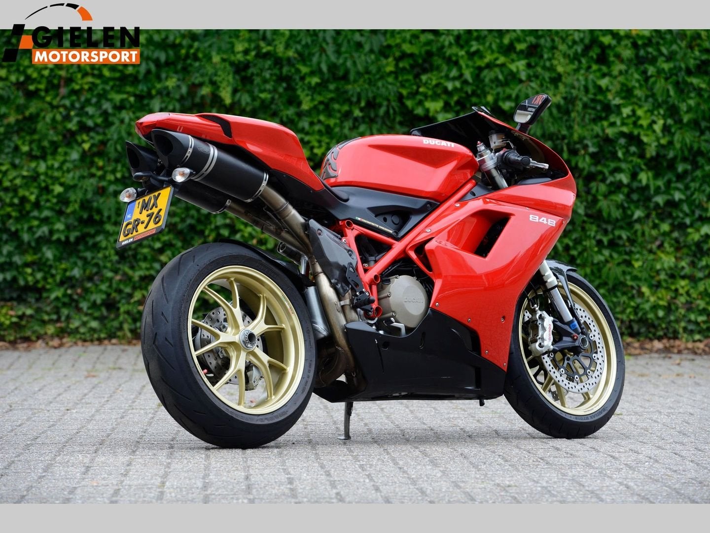 DUCATI 848  R uitgevoerd, Motoren, DUCATI, 2 cilinders, 849 cc, Motorrijbewijs A