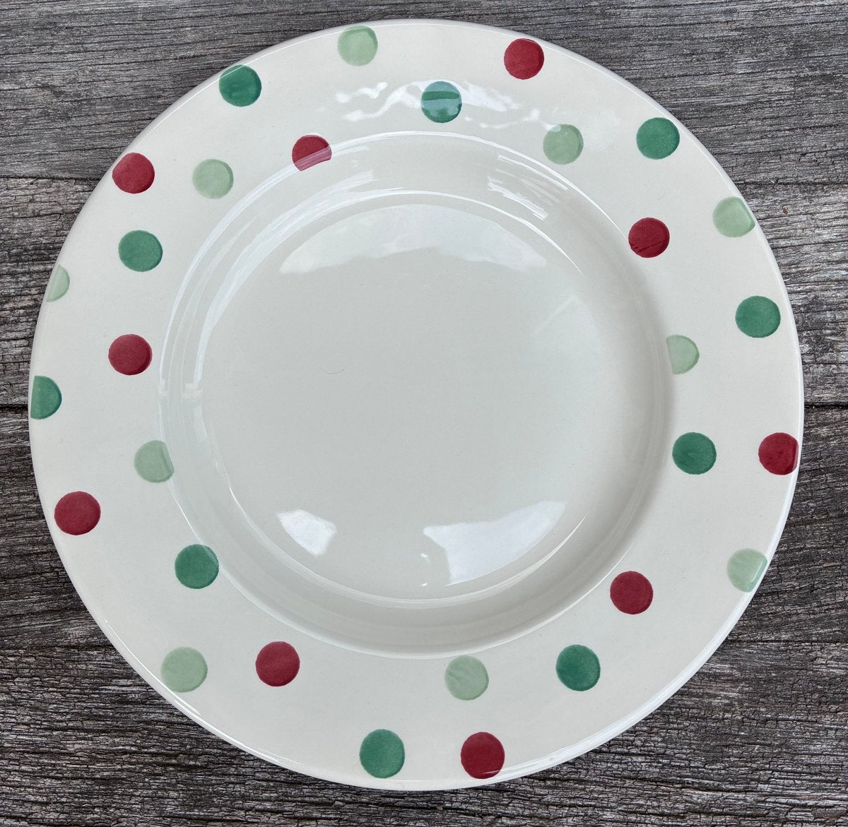Emma Bridgewater Polka Dots Diner Plate - Nieuw, Huis en Inrichting, Keuken | Servies, Ophalen of Verzenden, Nieuw, Bord(en)