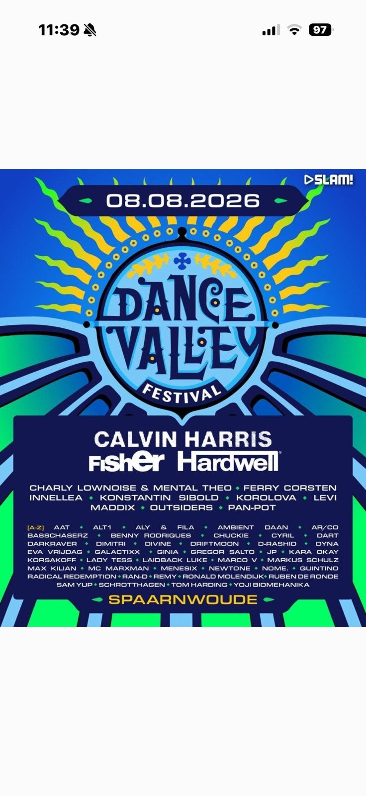 Dance valley ticket, Tickets en Kaartjes, Eén persoon